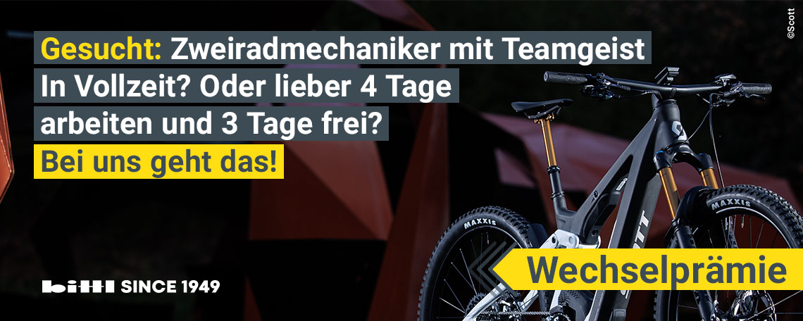 Headerbild bittl Schuhe + Sport GmbH - Zweiradmechaniker / Zweiradmechatroniker (m/w/d) - 7765152