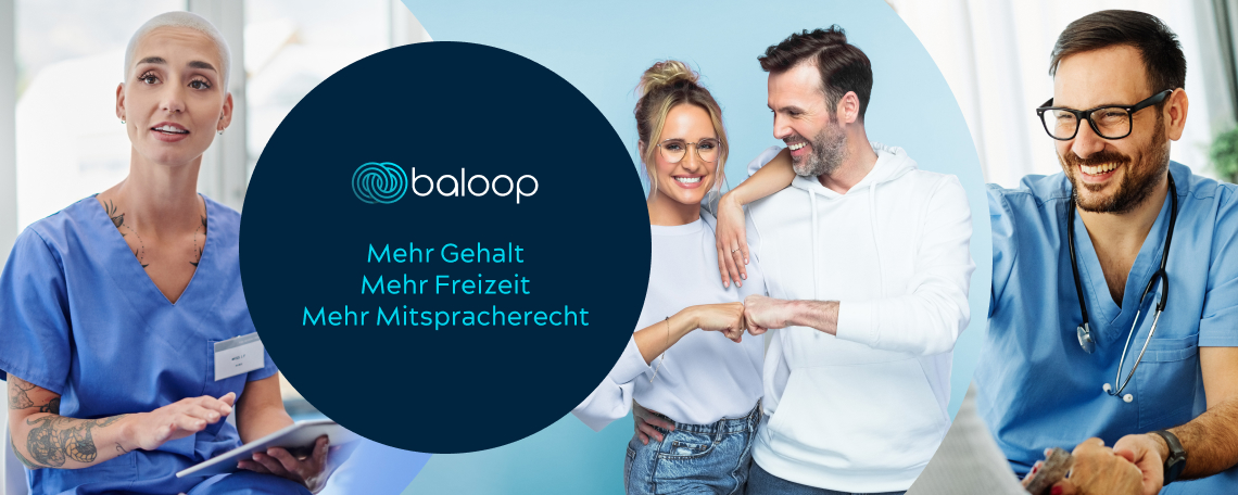 Headerbild Baloop GmbH - Pflegefachfrau / Pflegefachmann oder Gesundheits- und Krankenpfleger (m/w/d) - bis 4.250 € brutto + Zulagen - 7765381