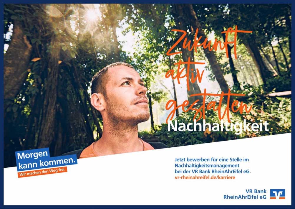 Headerbild VR Bank RheinAhrEifel eG - NachhaltigkeitsmanagerIn (m/w/d) - 7769065