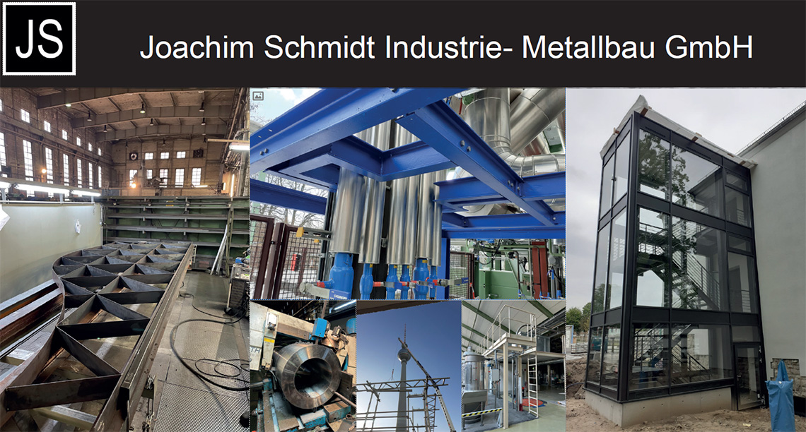 Headerbild Joachim Schmidt Industrie- Metallbau GmbH - Schlosser / Schweißer / Metallbauer (m/w/d) - 7770763