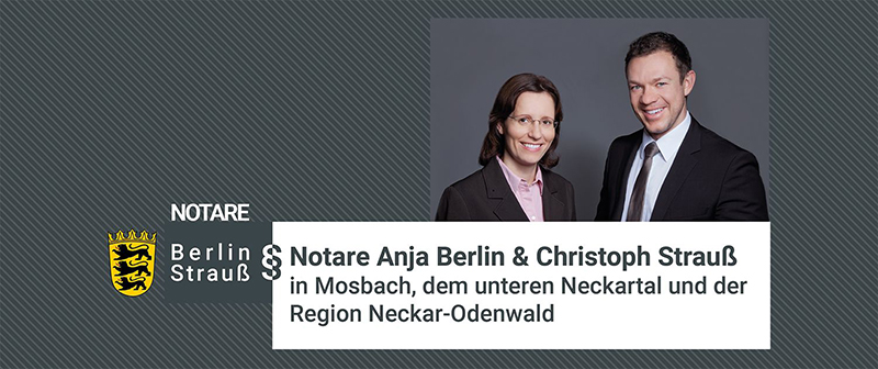 Headerbild Notare Berlin & Strauß - Auszubildende/n (m/w/d) zum / zur Notarfachangestellten - 7772632